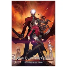 TAAWAA Fate Stay Night Unlimited Blade Works The Movie Art Silk Posters and Prints Wall painting Picture For Living Room Decor