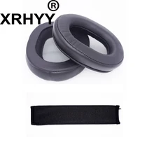 XRHYY Conjunto de Substituição Almofadas Almofadas Earpads Headband Do Top de Couro Preto Capa Para Sony MDR-1RBT Fone De Ouvido