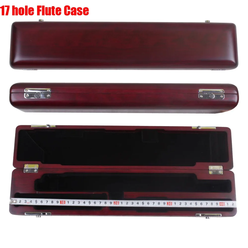 Yinfente Flute case Excellent 17 hole Flue hard case wooden Rosewood