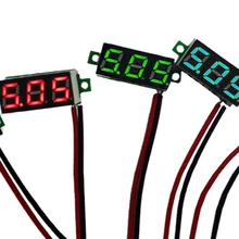 Мини цифровой вольтметр Напряжение метр тестер 0,28 дюймов 2,5 V-30 V светодиодный Экран электронный Запчасти аксессуары Цифровой вольтметр, Лидер продаж