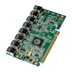 1 до 8 PCIe Шахтер машина Графика карты удлинитель PCI-E 16X очередь 8 Порты и разъёмы USB3.0 PCIE плат расширения Riser Card BTC LTC ETH