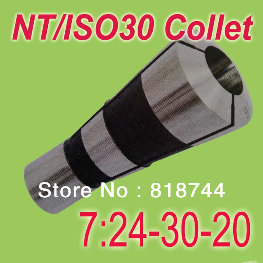 

Free Shipping 5PCS NT30/ISO30 7:24-30 Collet Metric Size Any Size from 3 to 20 Suit for Collet Chuck Holder