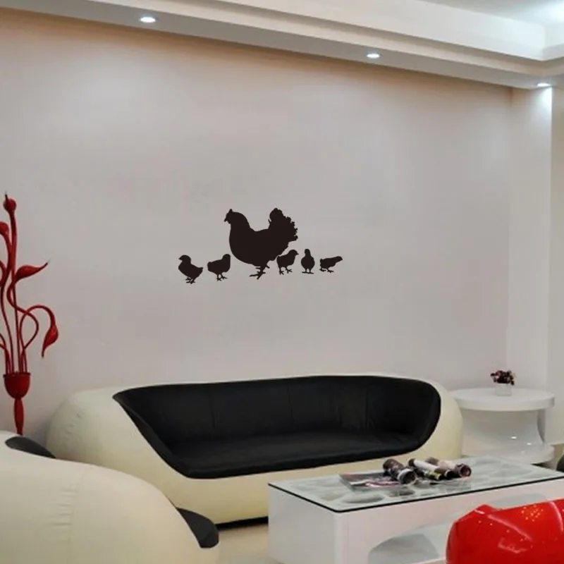 Виниловая наклейка на стену с изображением птиц и цыплят|wall sticker|removable wall stickersvinyl