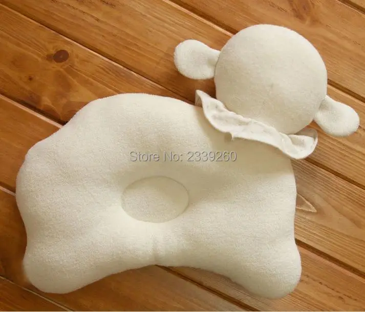 Натуральная Органическая хлопковая Подушка для новорожденного, анти-мигрень детская подушка