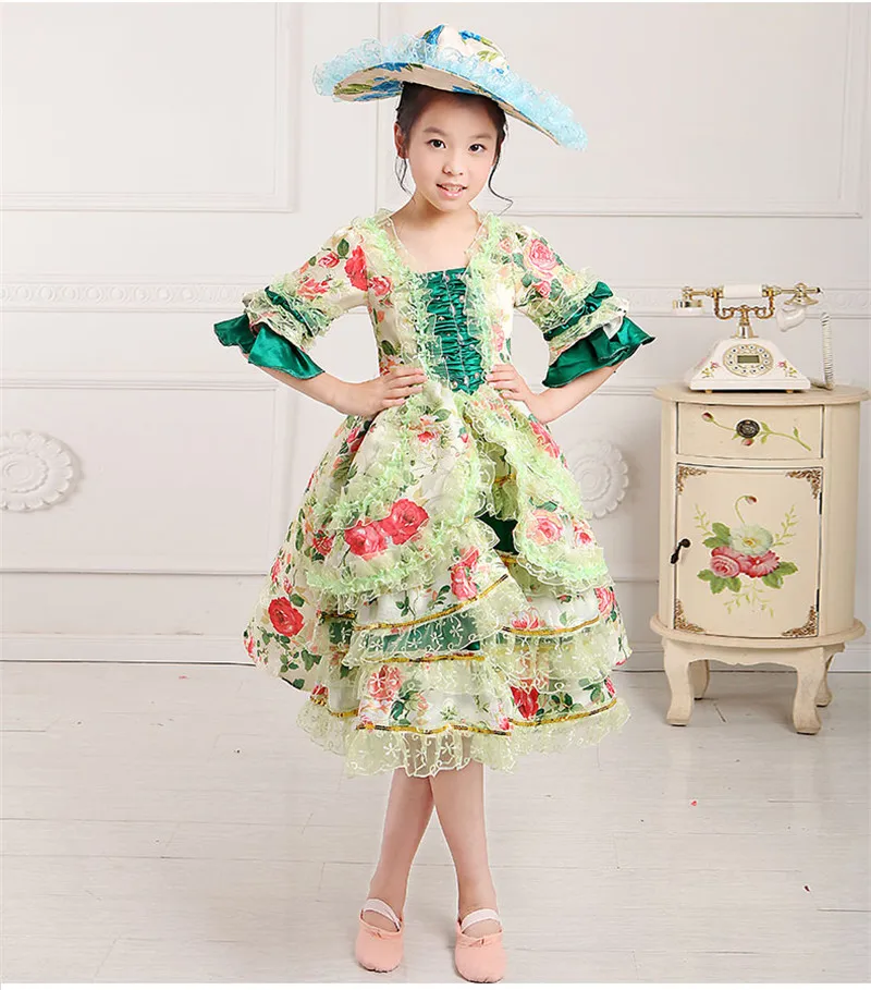 H1502-6dark green costume