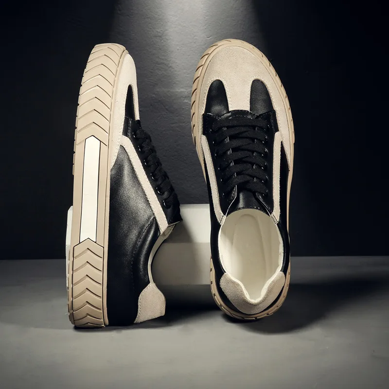 Men's plus size men's shoes summer casual Korean version of the tide wild England small white shoes leather sneakers48 Men's plus size men's shoes summer casual Korean version of the tide wild England small white shoes leather sneakers48