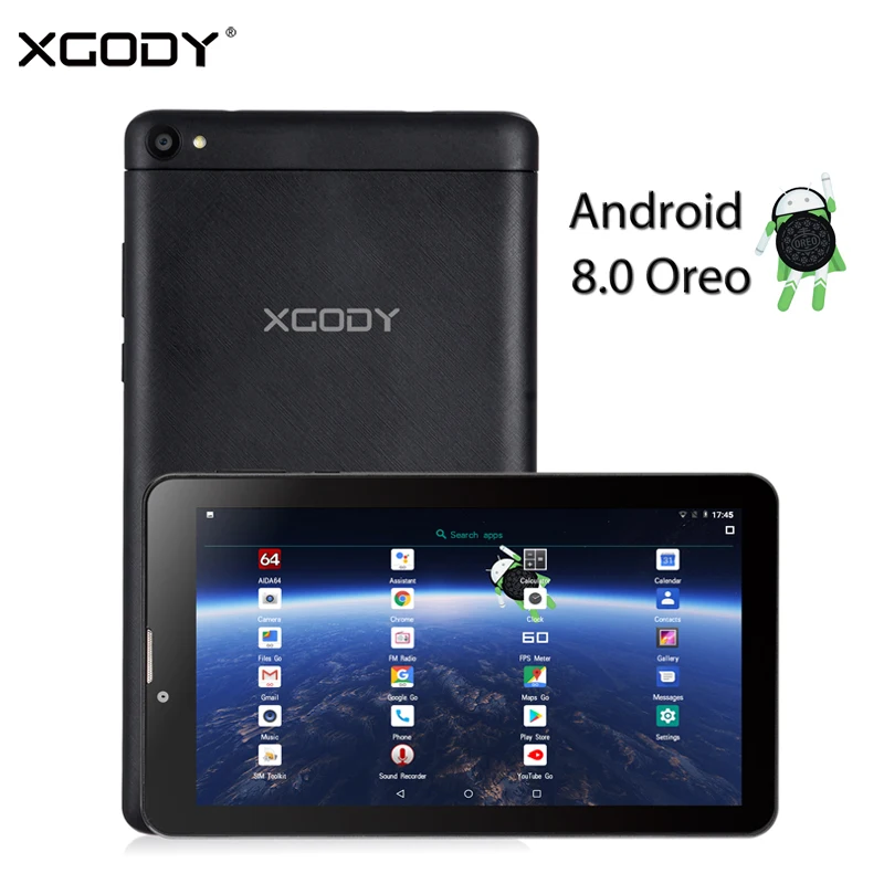 

XGODY V7S 7 Inch Tablet PC Android 8.1 1024x600 Quad Core 1GB RAM 16GB ROM 3G Dual Sim Phone Call Tablets GPS Bluetooth Phablet