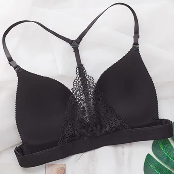 

Sexy Lace 2019 Women Seamless Bras Push Up Women Strap intimates Beauty Back Bra Underwear Cotton Mesh Bra Women Lace Top