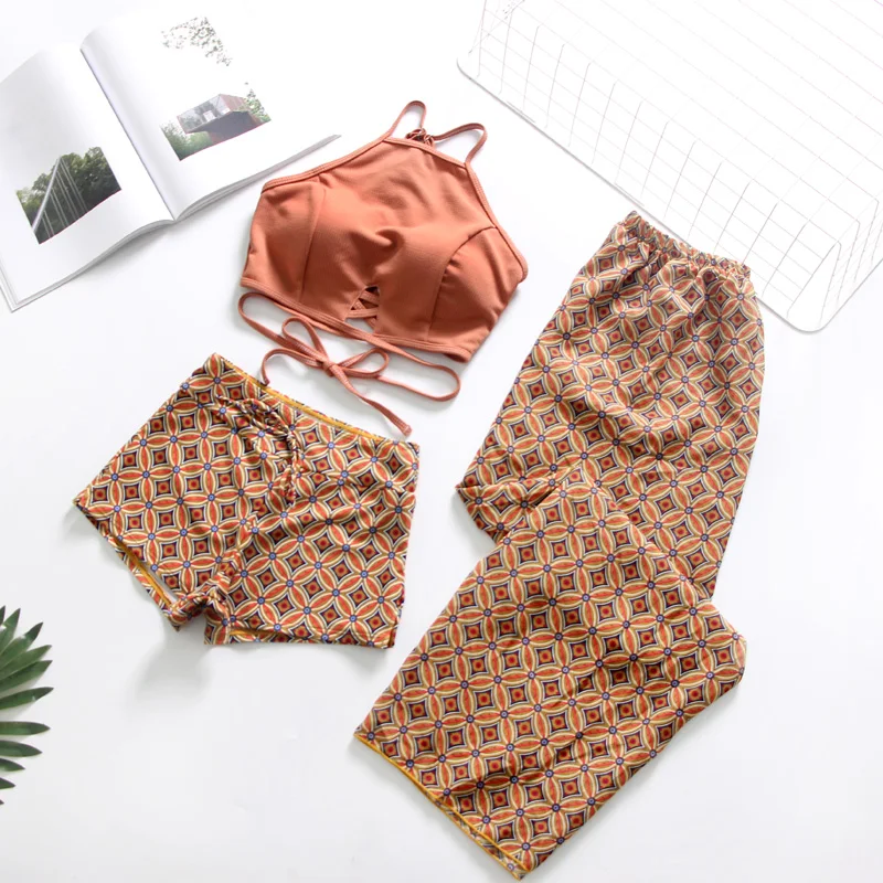 

2018 New Sexy girls Bikini Push-up Pleated triangle Swimwear Women Bra Bikini Set Swimsuit Beach Bathing suit biquini