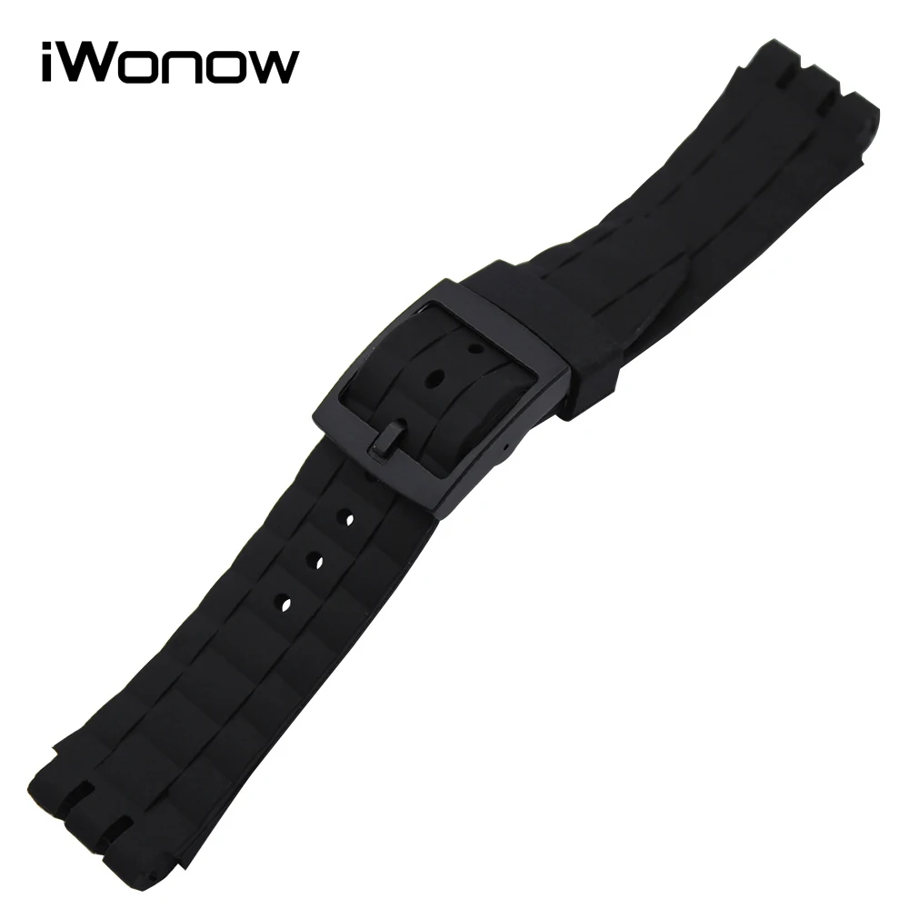 

21mm Silicone Rubber Watchband for SCUBA LIBRE SUUK400 Men Replacement Watch Band Plastic Clasp Strap Wrist Bracelet Black White