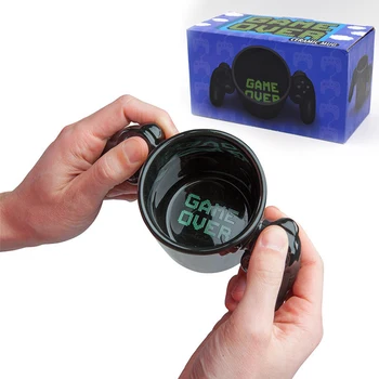 

Game Over Coffee Mug Game Controller Handle Ceramic Cup For Boyfriend Mug Creative Gameboy Birthday Gift