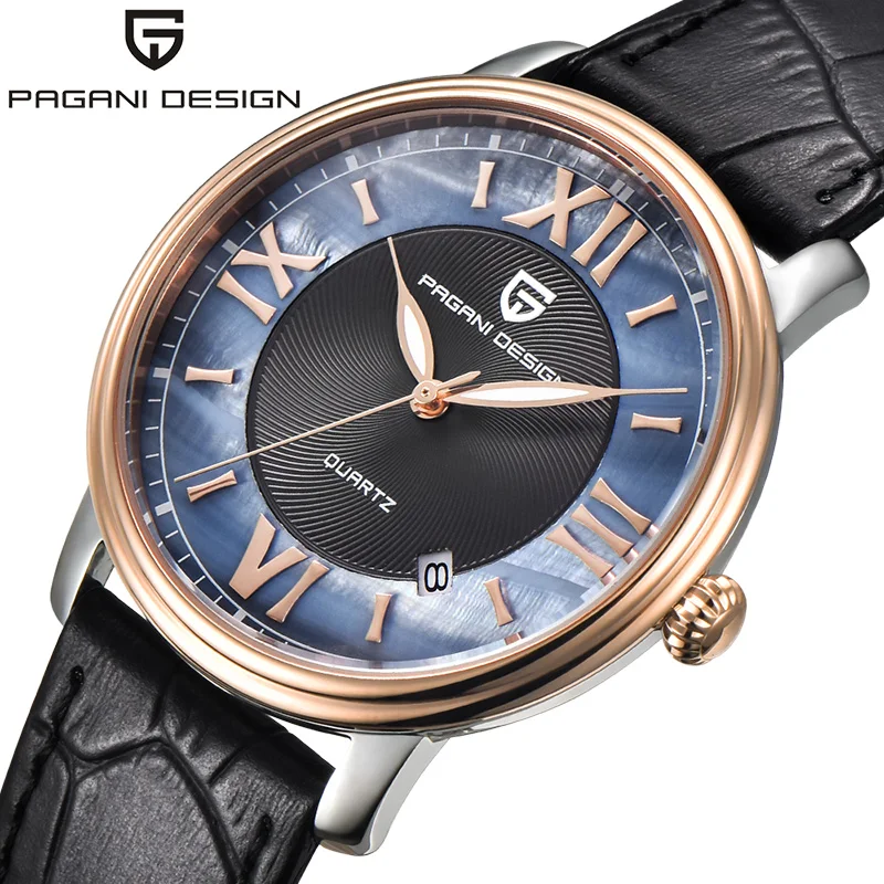 

Pagani design Fashion simple stylish Top Luxury brand Watches women leather strap band Quartz-watch thin Dial Clock women