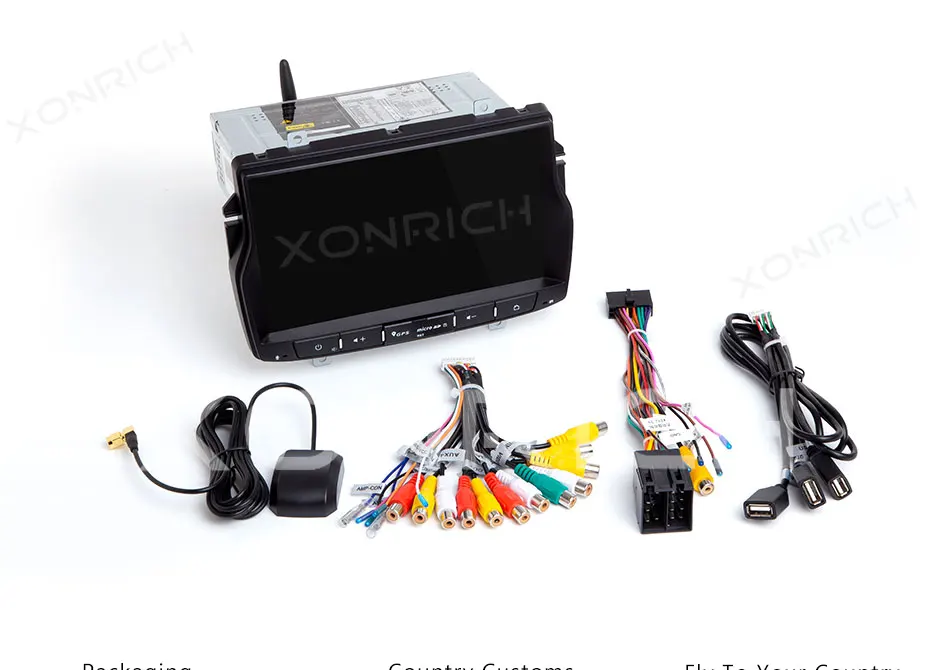 Excellent Xonrich Android 8.1 2G Car GPS For Lada Vesta Radio Stereo Navigation Audio Multimedia NO DVD Player Head Unit Wifi 4G SWC OBD2 22