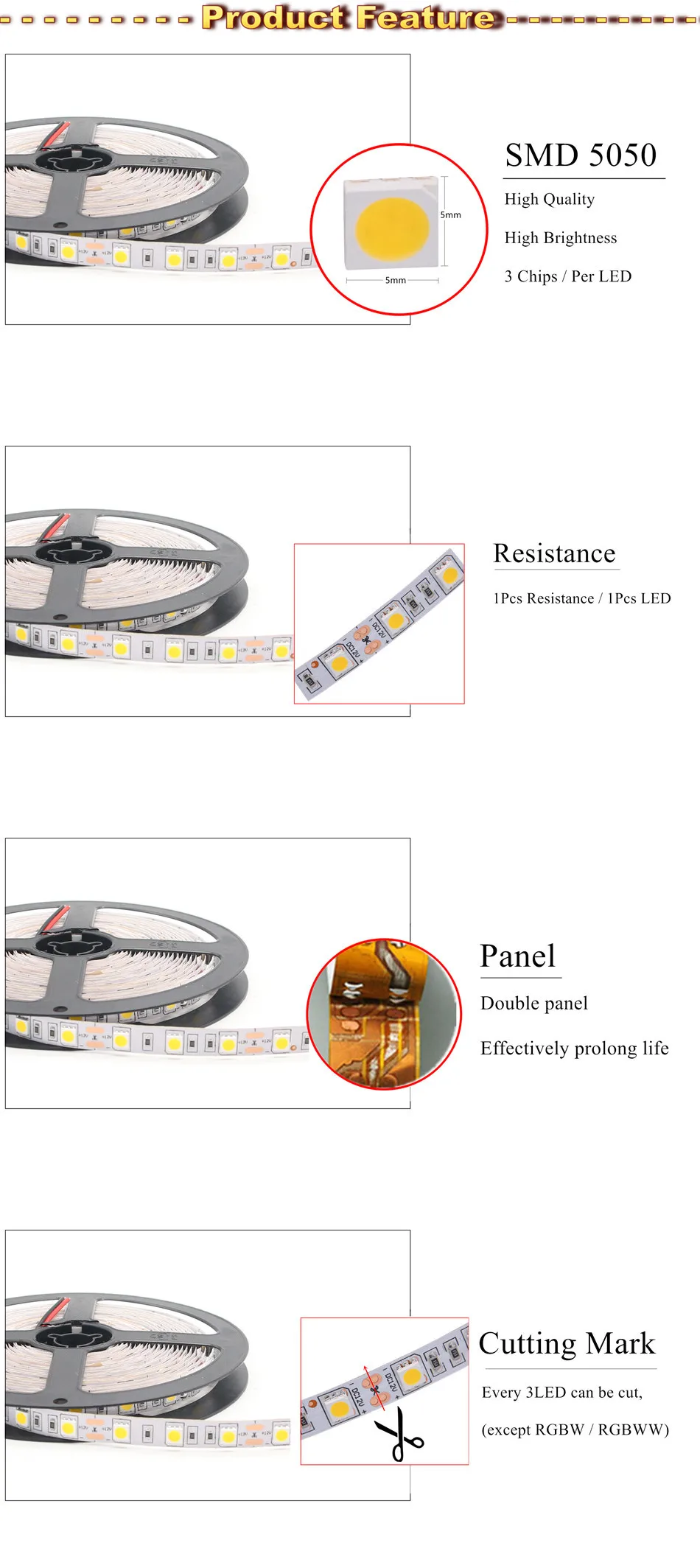 SMD 5050 RGB Светодиодная лента Водонепроницаемая 5 м 300 светодиодный DC 12 В RGBW RGBWW Fita светодиодный светильник гибкие неоновые ленты Luz монохромные