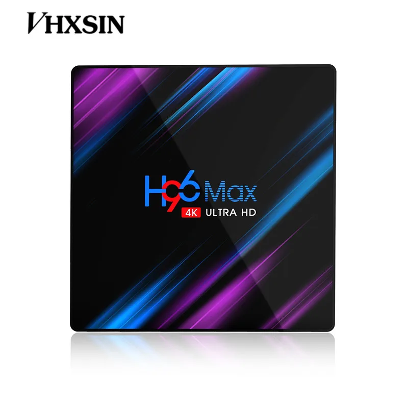 VHXSIN 2 шт./лот H96 MAX 3318 ТВ приставка Android 9 Rockchip RK3318 Четырехъядерный 4G Ram 32GB 64GB Rom H.265 4K Google Play Netflix H96 Max