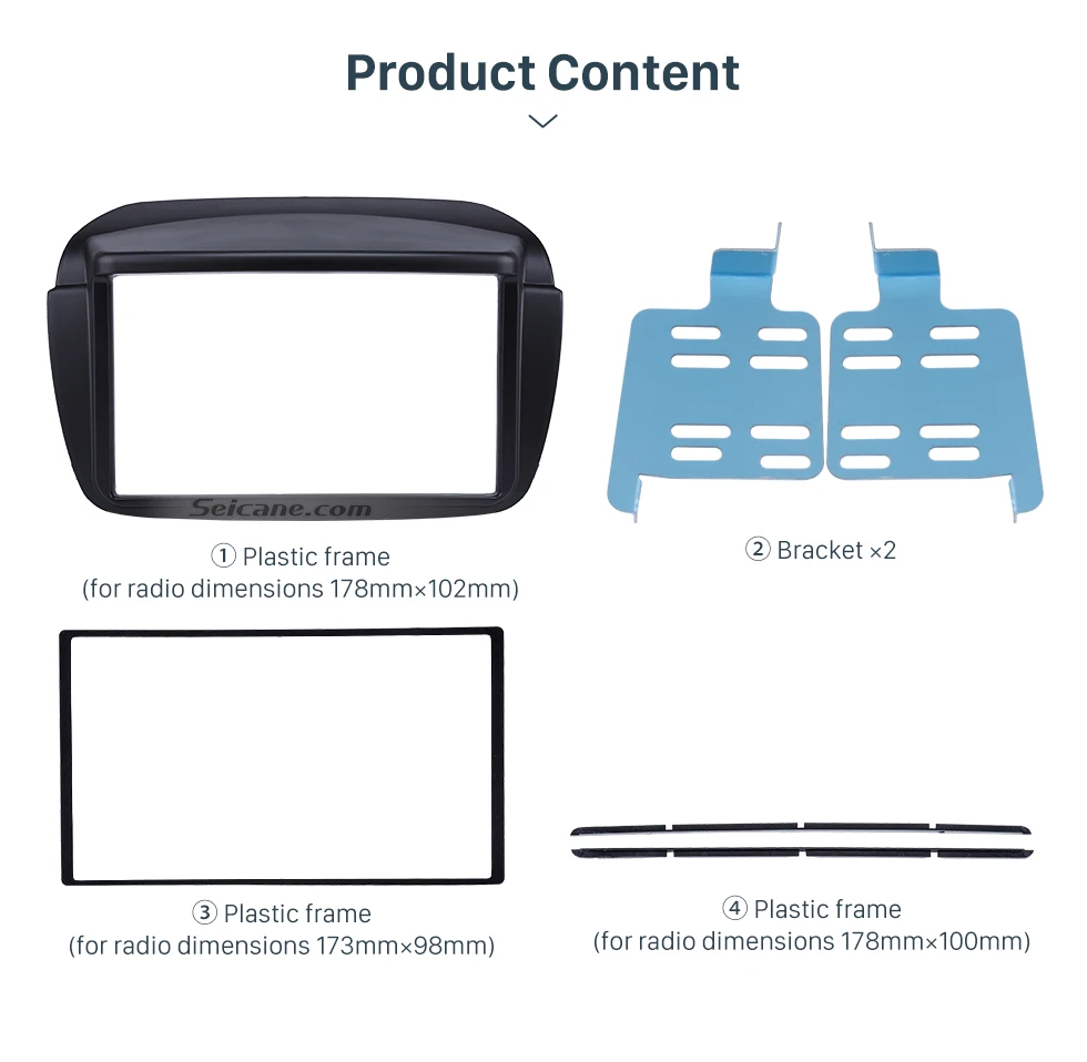 Seicane двойной дин стерео радио панель накладка комплект для 2010+ FIAT DOBLO CD отделка установка рамка ПАНЕЛЬ АУДИО фитинг