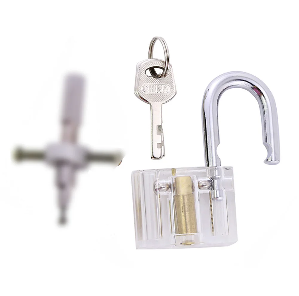 

Free Shipping Disc Detainer Lock Pick Tools,Civil Disc Transparent Lock with Tool,Locksmith Set