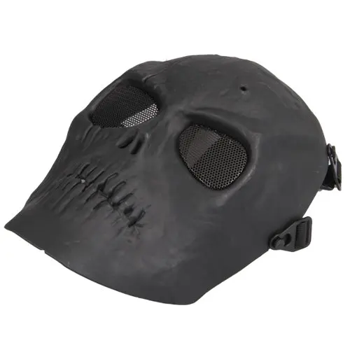 PHFU мягкая маска Totenkopf Schdel Vollschutzmaske Schwarz Militr