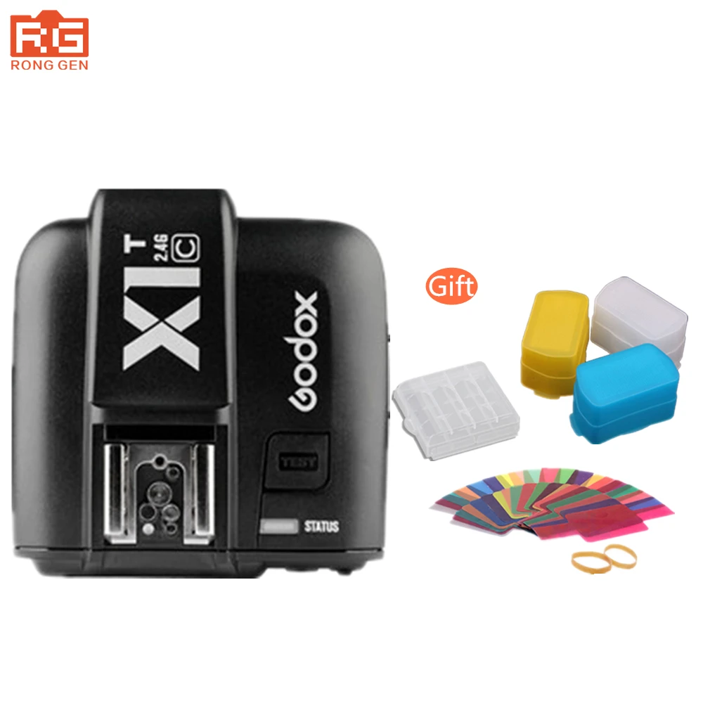

GODOX X1T-C TTL Strobe Trigger 1/8000s HSS 32 Channels 2.4G Wireless LCD Flash Trigger Transmitter for Canon