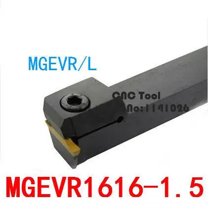 

MGEVR1616-1.5/ MGEVL1616-1.5 Lathe Slotting Tools 16*16*100mm 1.5 Width External Grooving Turning Tool Holder CNC lathe tool