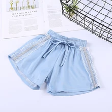 Летние джинсовые шорты для маленьких девочек, много комплектов одежды для маленьких девочек, модные штаны с бантом