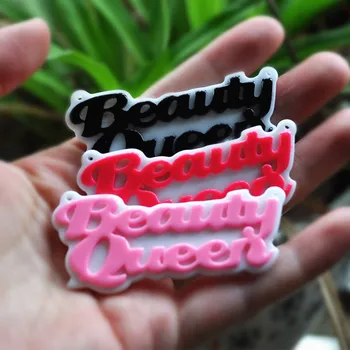 

very cute flat back resin beauty queen charms for DIY Necklace/Bracelet