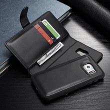 Multifunction Wallet Phone Case For Samsung Galaxy S6 G9200 G920F S6 Edge G9250 Flip Leather Cover Phone Bag Zipper Purse Pouch