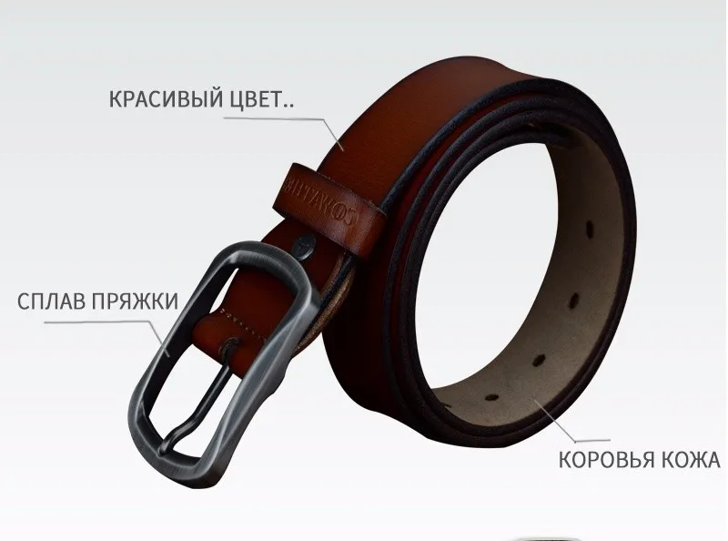 COWATHER Мода коровья натуральная кожа новые мужские Модные Винтажные стильные мужские ремни для Мужская пряжка 100-150 см размер талии 30-52