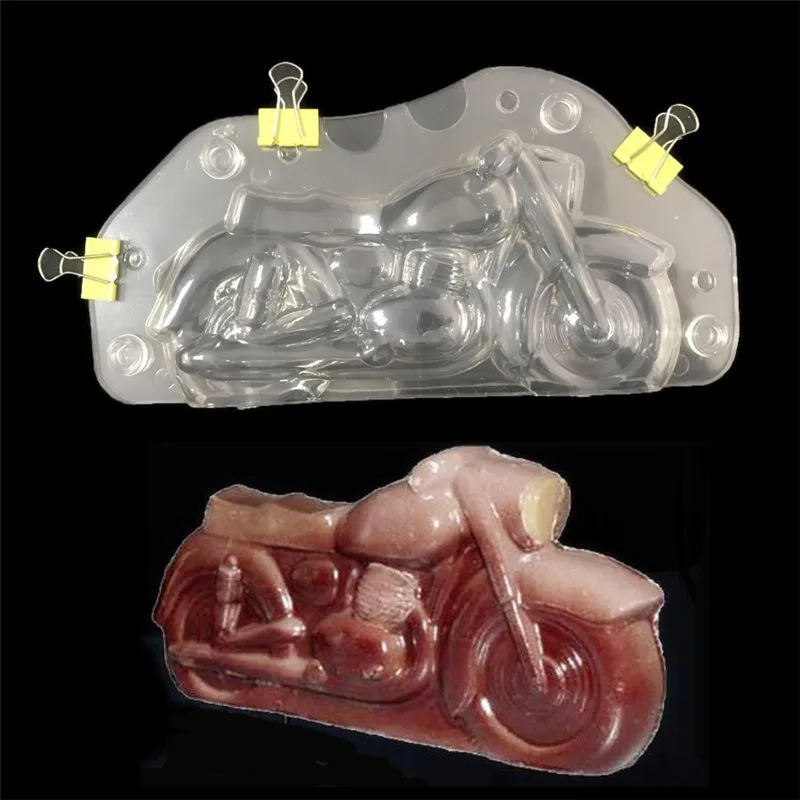 

3D Motorcycle Chocolate Molds DIY Fondant Cake Decoration Mold Soap Ice Cubes Candle Mould DIY Kitchen Baking Tools
