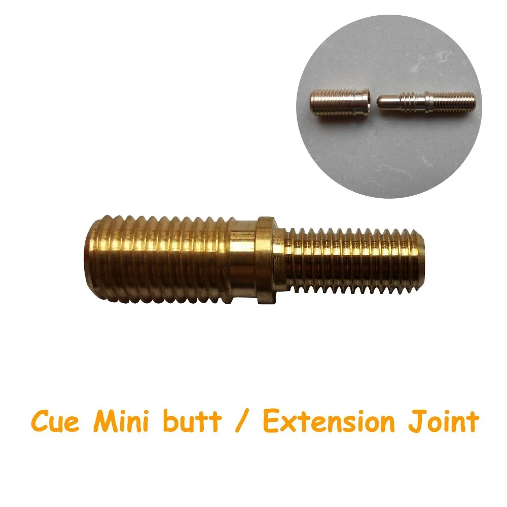 Mini Butt Extension Brass Screw Joint Pin M&F Set for Billiard Snooker Pool Cue 