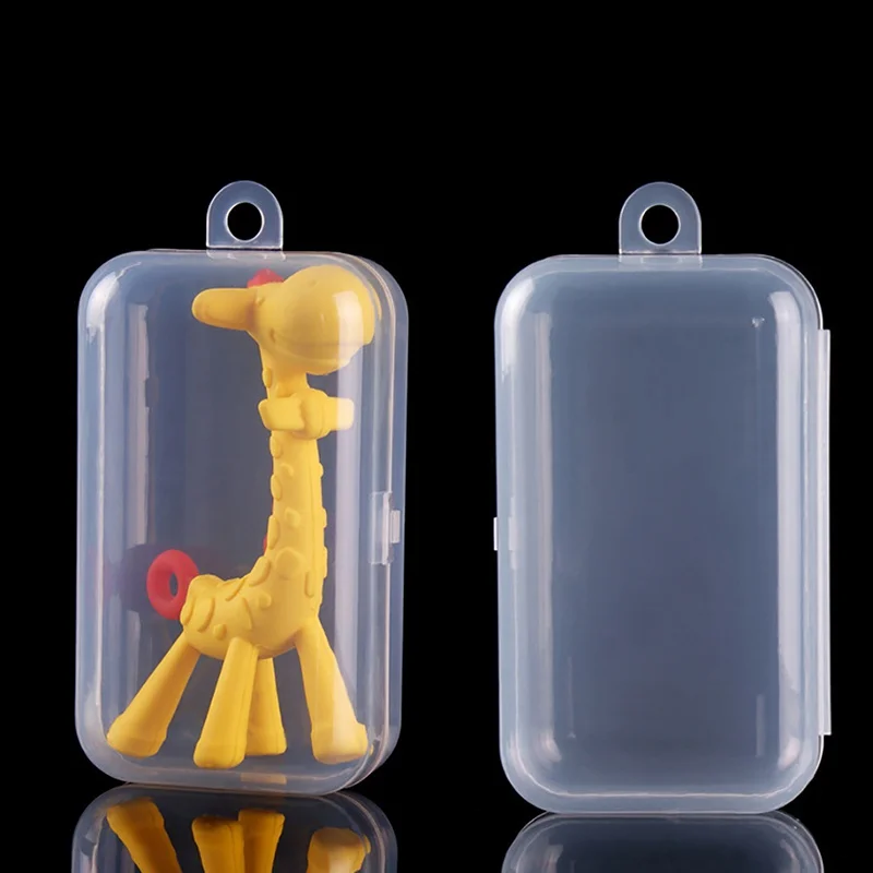 Портативный для малышей Дети Прорезыватель игрушка прозрачный Чехол Держатель Анти осень ящик для путешествий
