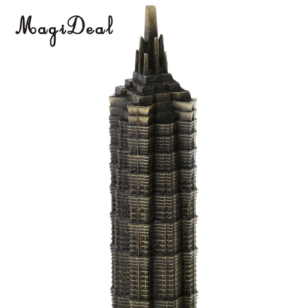 3 шт. сувенирные металлические для зданий Шанхай Skyline модели зданий стол Декор подарок-15 см