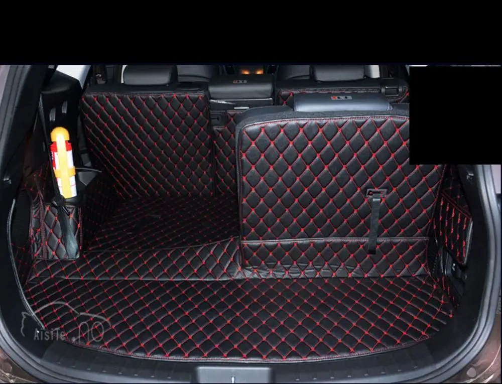 Волоконно кожаный коврик для багажника автомобиля Hyundai grand santa fe 2012 2013 2014 2015 2016 2017