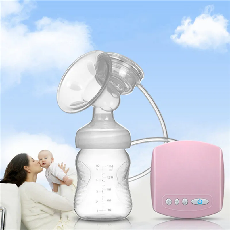 

Automatic electric Large Suction Single Breast Pump Infant Baby Milk Extractor Gift With Pacifier Feeding Bottle USB Cable Set