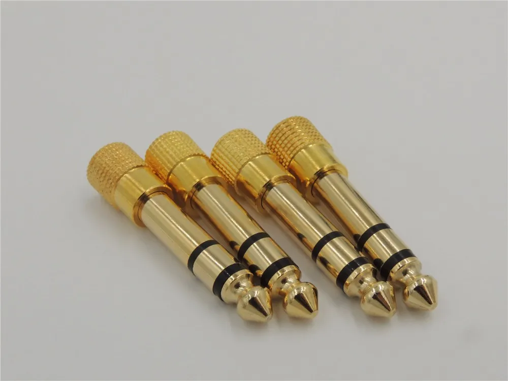 gold plated 6 35mm 1 4 Inch Jack Plug to 3 5mm Male Stereo Headphone Jack Socket Adapter