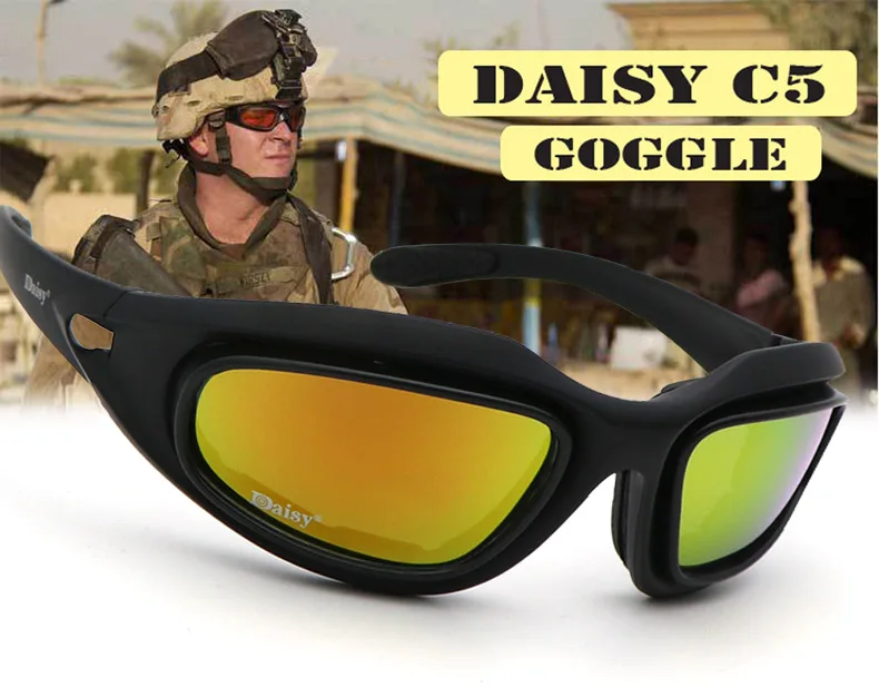 C5, поляризационные армейские очки, военные солнцезащитные очки, 4 линзы, набор, мужские, пустынные, военные игры, тактические очки, спортивные, анти-ветер, песок