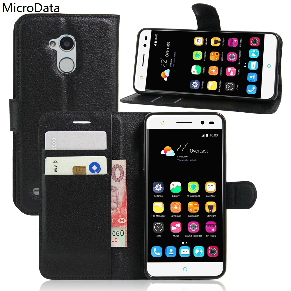 MicroData Luxury PU Leather Flip Case For ZTE Blade V7 Lite V7lite 5.0 Inch Wallet Stand Cover On | Мобильные телефоны и