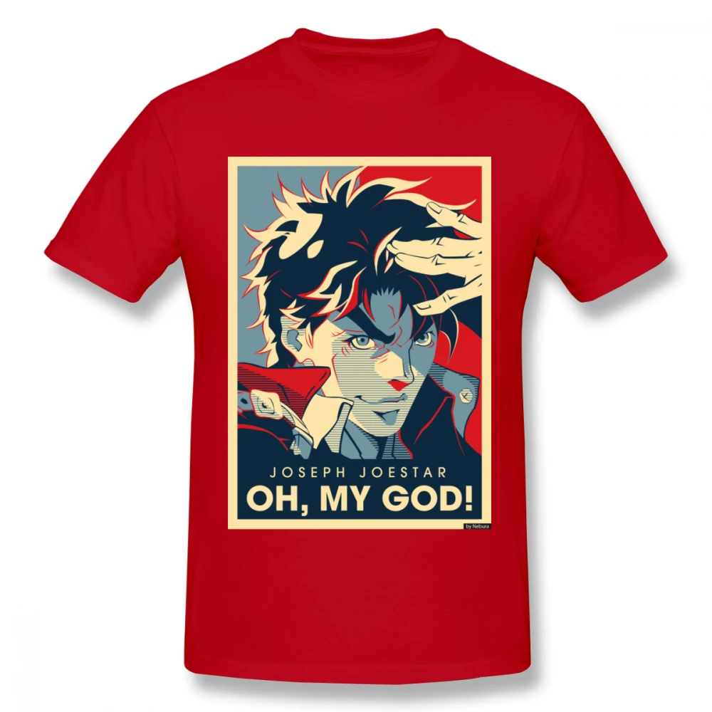 Jojos Bizarre Adventure Vintage Joestar Joseph Camiseta para hombres talla grande algodón equipo Camiseta 4XL 5XL 6XL Camiseta