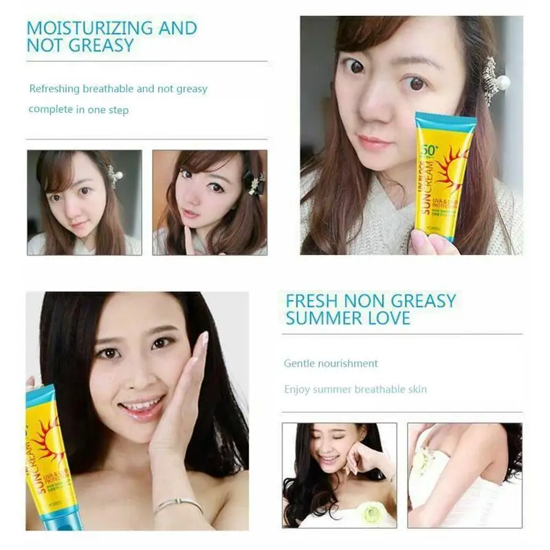 1 шт. солнцезащитный крем для лица SPF50+ изоляционный защитный крем для лица отбеливающий УФ солнцезащитный крем для тела солнцезащитный крем изолированный крем