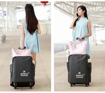 

Vertical waterproof Suitcase cover 20 inch to 30 inch luggage protective dust cover 24inch 26cin 28inch Wear-resistant