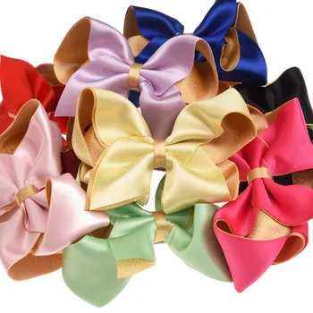

30pcs Smooth Glitter Ribbon Bowknot Clips Fashion Barrette Sweet Hair Accessories Chic Hair bows Casual Hair Headwear