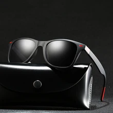 Высококачественные поляризованные солнцезащитные очки Tr90, квадратные Винтажные Солнцезащитные очки, известный бренд, мужские солнцезащитные очки Polaroid