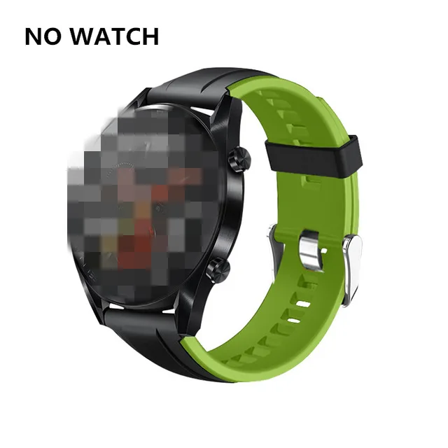 Двойной Цветной ремешок для huawei Watch GT Active/Elegan Band спортивный ремешок для Honor watch Волшебные умные часы браслет - Цвет: 3
