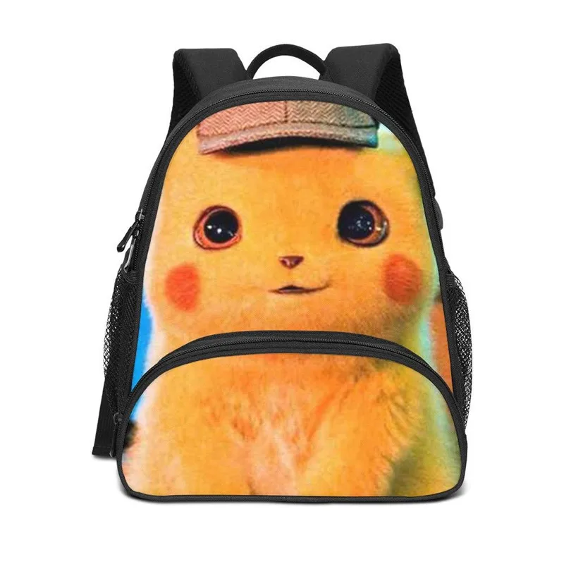 

Mini Backpacks For Kids Boys Girls Cute Cartoon Detective Pikachu 3D Printing Bookbag School Bag Shoulder Bags Casual Daypacks