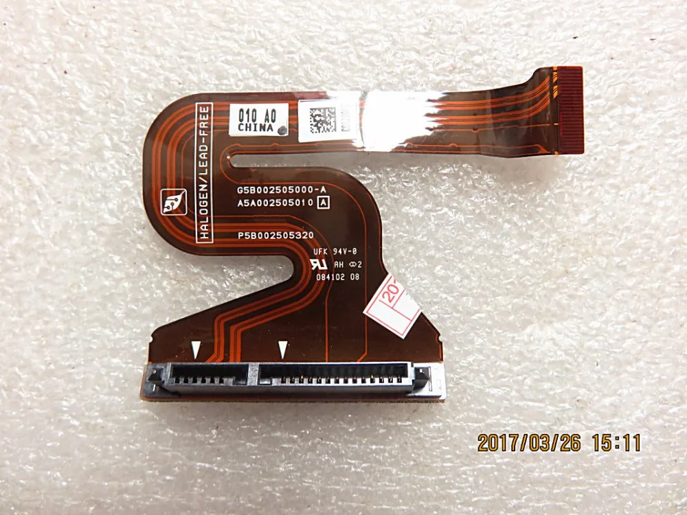 

original hdd cable for Toshiba Portege RX2 N10 N11 R600 A600 A601 A602 hard drive connector G5B002505000-A