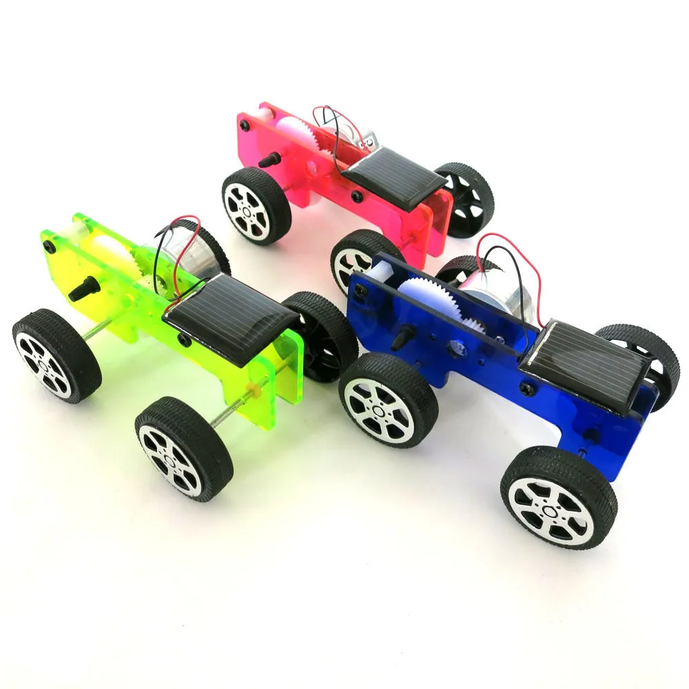 

Kids 1Set Mini Solar Powered Toy DIY Car Kid Child Educational Gadget High Quality Hobby Funny 2018 Solar Energy DropShipping