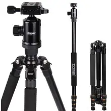 ZOMEI Z668 Портативный Профессиональный алюминиевый штатив монопод и шаровая Головка для путешествий для DSLR камеры