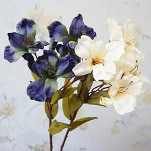 Высокое качество Европейский лилии искусственный цветок осень дикий лилии поддельные ветвь цветка для свадьбы Вечерние партия украшения