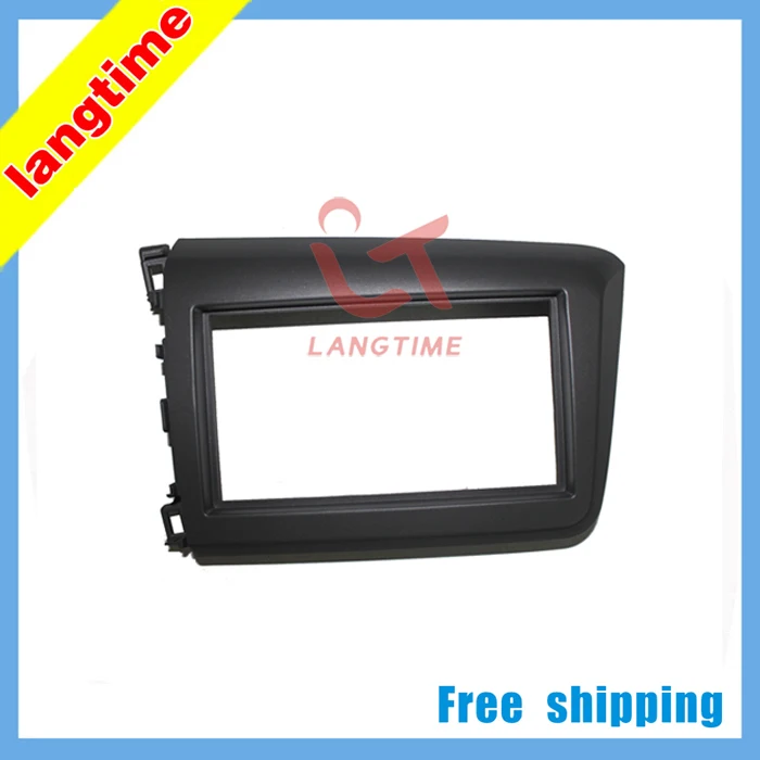 

Free shipping-Car refitting DVD frame,DVD panel,Dash Kit,Fascia,Radio Frame,Audio frame for 2012 Honda Civic,2Din left hand