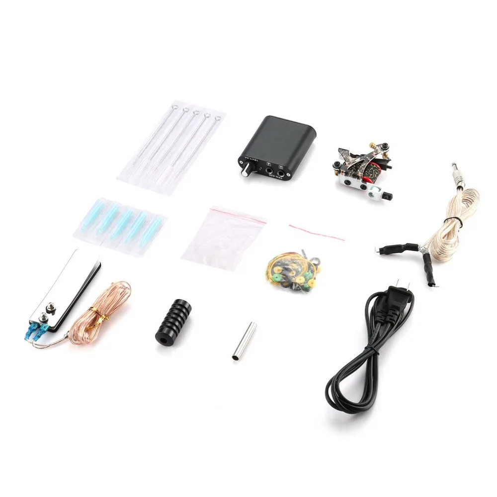 

Professional Printing Coil Tattoo Machine Tattoo Embroidery Set Portable Professional Beauty Tools Tattoo Equipment Kit 2018 NEW